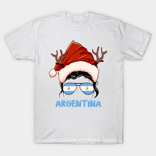 Argentina girl, Argentine Christmas gift , Regalo Navidad Argentina T-Shirt by JayD World